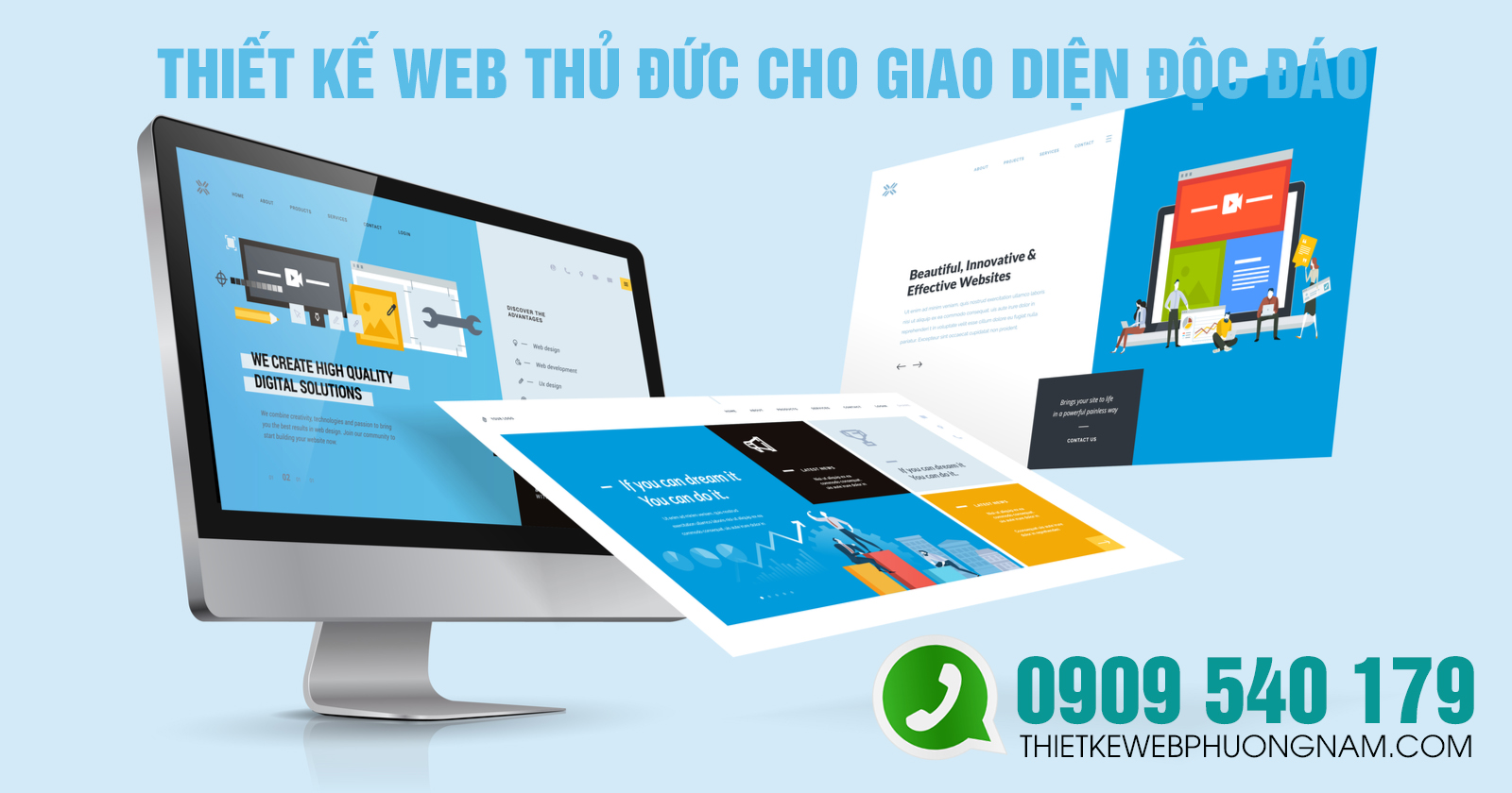 Thiết kế web Thủ Đức tích hợp giao diện responsive cho hiển thị trên smartphone tốt nhất